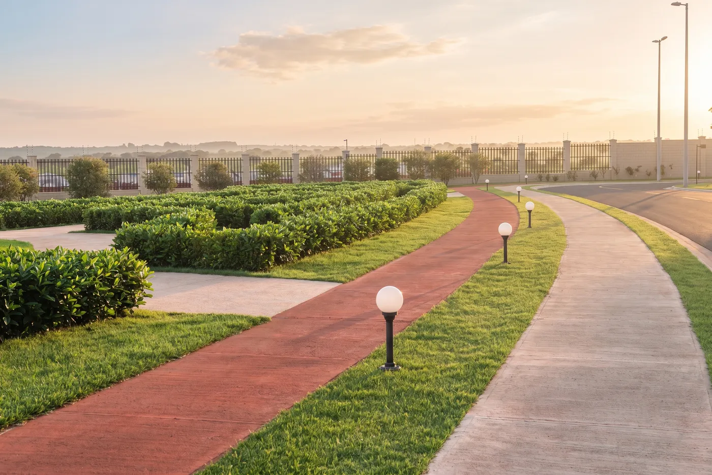 Pista de caminhada e ciclovia